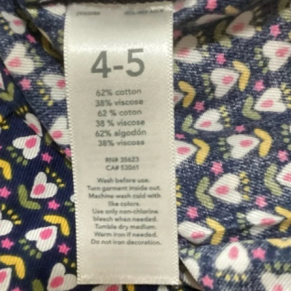 Carter’s Heart Tunic Top (NWT) (Size:4/5)